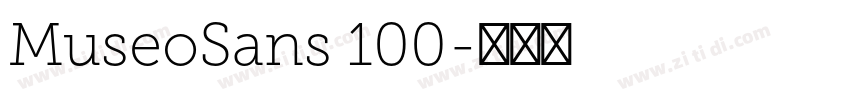 MuseoSans 100字体转换